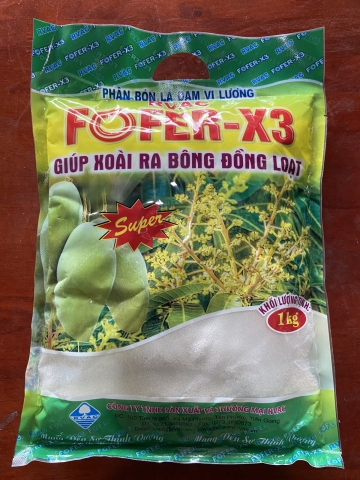 FOFER -X 3 (phân bón đạm vi lượng giúp xoài ra bông đồng loạt )