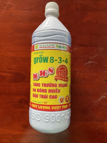 GROW 8-3-4 ĐẬM ĐẶC GẤP 5 LẦN TĂNG TRƯỞNG MẠNH, RA BÔNG ĐẬU TRÁI CAO 